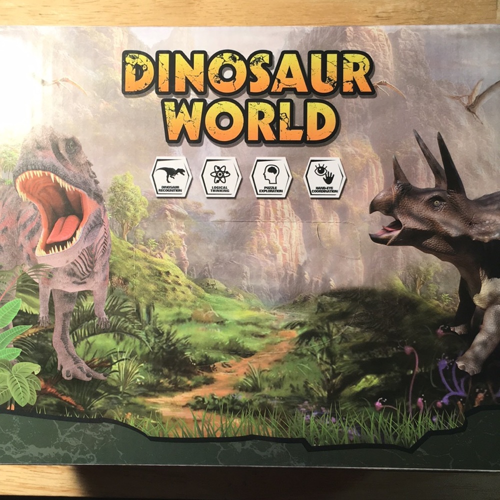 Temi Dinosaur toy figure with activity play Mat.